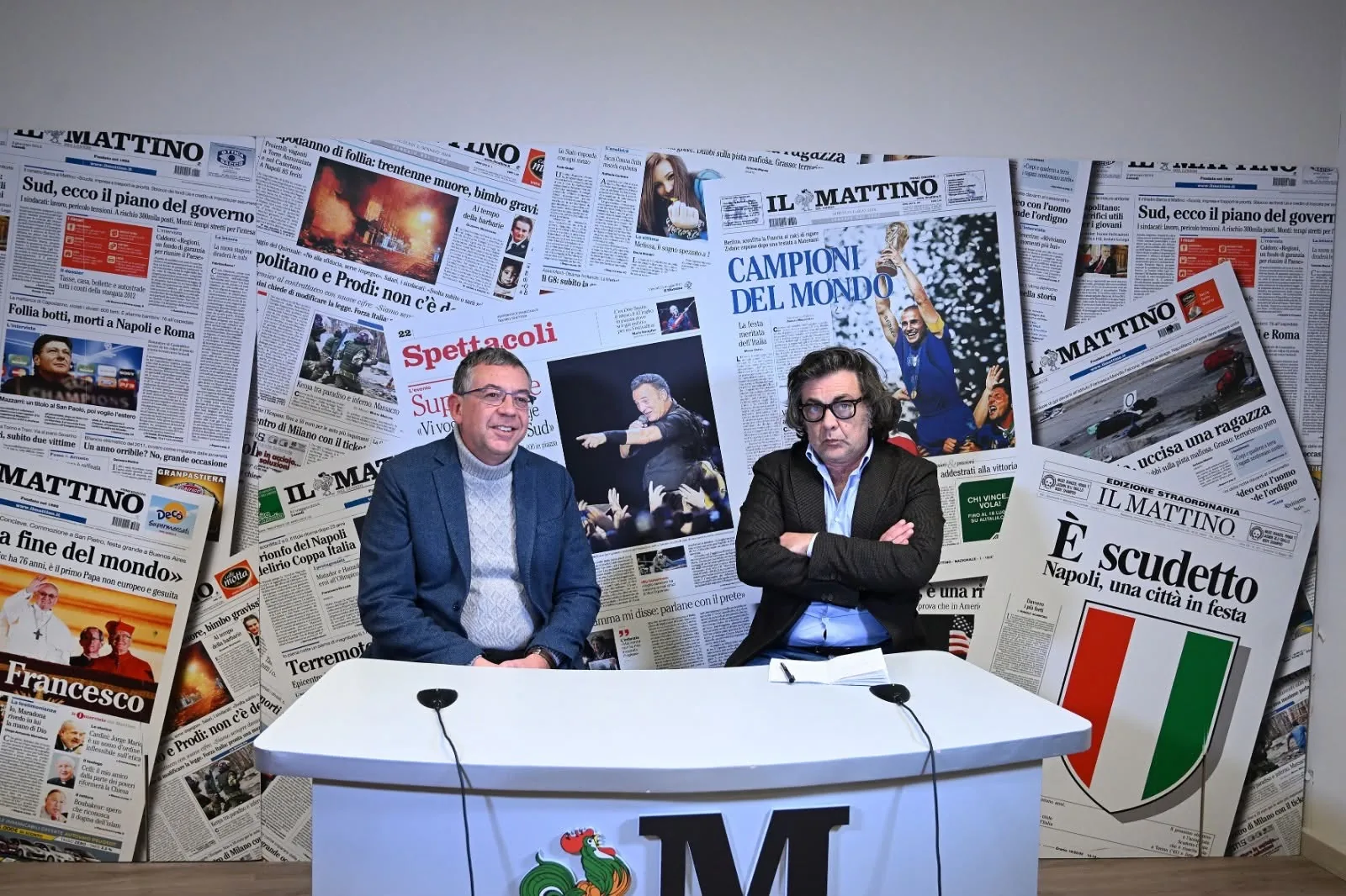 Massimiliano Manfredi ospite di una diretta de Il Mattino