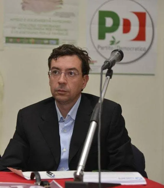 Massimiliano Manfredi a un incontro del Partito Democratico